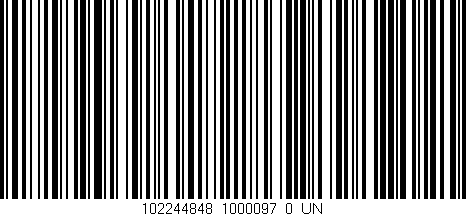 Código de barras (EAN, GTIN, SKU, ISBN): '102244848_1000097_0_UN'
