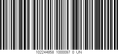 Código de barras (EAN, GTIN, SKU, ISBN): '102244858_1000097_0_UN'