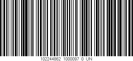Código de barras (EAN, GTIN, SKU, ISBN): '102244862_1000097_0_UN'