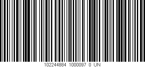Código de barras (EAN, GTIN, SKU, ISBN): '102244884_1000097_0_UN'