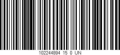 Código de barras (EAN, GTIN, SKU, ISBN): '102244894_15_0_UN'