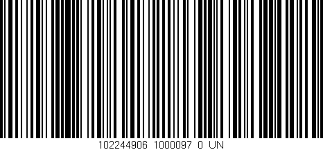 Código de barras (EAN, GTIN, SKU, ISBN): '102244906_1000097_0_UN'