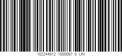 Código de barras (EAN, GTIN, SKU, ISBN): '102244912_1000097_0_UN'