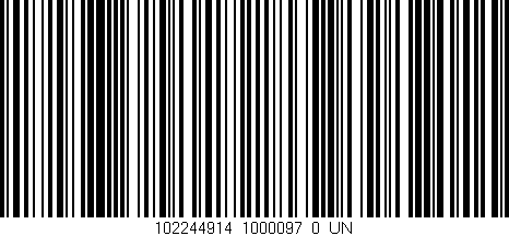 Código de barras (EAN, GTIN, SKU, ISBN): '102244914_1000097_0_UN'
