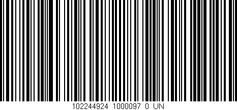 Código de barras (EAN, GTIN, SKU, ISBN): '102244924_1000097_0_UN'
