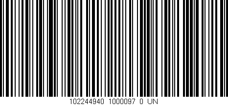 Código de barras (EAN, GTIN, SKU, ISBN): '102244940_1000097_0_UN'