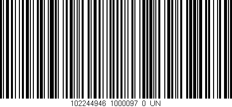 Código de barras (EAN, GTIN, SKU, ISBN): '102244946_1000097_0_UN'