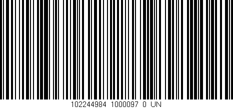 Código de barras (EAN, GTIN, SKU, ISBN): '102244984_1000097_0_UN'