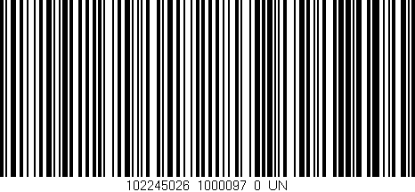 Código de barras (EAN, GTIN, SKU, ISBN): '102245026_1000097_0_UN'