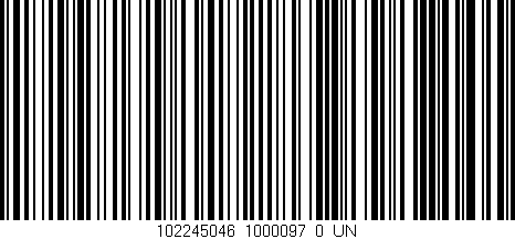 Código de barras (EAN, GTIN, SKU, ISBN): '102245046_1000097_0_UN'