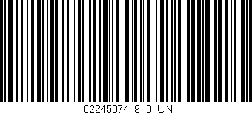 Código de barras (EAN, GTIN, SKU, ISBN): '102245074_9_0_UN'