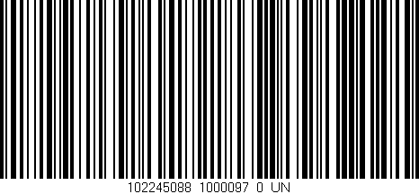 Código de barras (EAN, GTIN, SKU, ISBN): '102245088_1000097_0_UN'