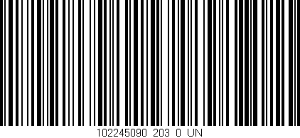 Código de barras (EAN, GTIN, SKU, ISBN): '102245090_203_0_UN'