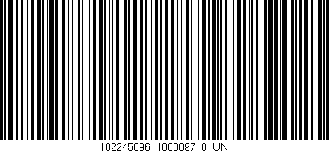 Código de barras (EAN, GTIN, SKU, ISBN): '102245096_1000097_0_UN'