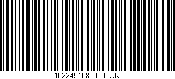 Código de barras (EAN, GTIN, SKU, ISBN): '102245108_9_0_UN'