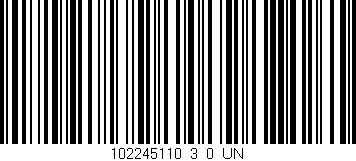 Código de barras (EAN, GTIN, SKU, ISBN): '102245110_3_0_UN'