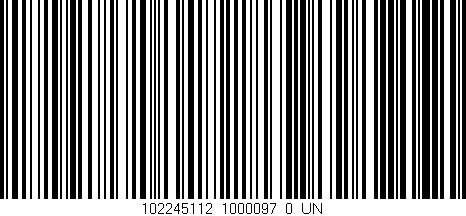 Código de barras (EAN, GTIN, SKU, ISBN): '102245112_1000097_0_UN'