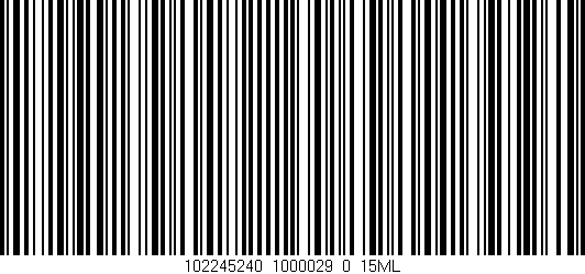 Código de barras (EAN, GTIN, SKU, ISBN): '102245240_1000029_0_15ML'