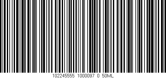 Código de barras (EAN, GTIN, SKU, ISBN): '102245555_1000097_0_50ML'