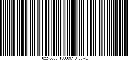 Código de barras (EAN, GTIN, SKU, ISBN): '102245556_1000097_0_50ML'