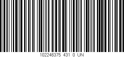 Código de barras (EAN, GTIN, SKU, ISBN): '102246375_431_0_UN'