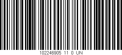 Código de barras (EAN, GTIN, SKU, ISBN): '102246905_11_0_UN'