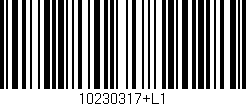 Código de barras (EAN, GTIN, SKU, ISBN): '10230317+L1'