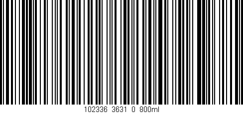 Código de barras (EAN, GTIN, SKU, ISBN): '102336_3631_0_800ml'