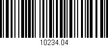 Código de barras (EAN, GTIN, SKU, ISBN): '10234.04'