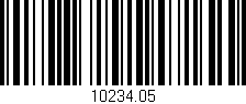 Código de barras (EAN, GTIN, SKU, ISBN): '10234.05'