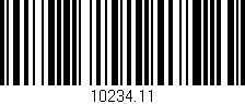 Código de barras (EAN, GTIN, SKU, ISBN): '10234.11'