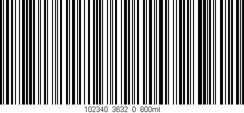 Código de barras (EAN, GTIN, SKU, ISBN): '102340_3632_0_800ml'