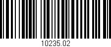 Código de barras (EAN, GTIN, SKU, ISBN): '10235.02'