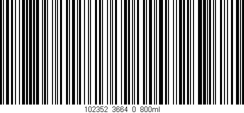 Código de barras (EAN, GTIN, SKU, ISBN): '102352_3664_0_800ml'