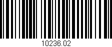Código de barras (EAN, GTIN, SKU, ISBN): '10236.02'