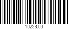 Código de barras (EAN, GTIN, SKU, ISBN): '10236.03'