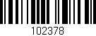 Código de barras (EAN, GTIN, SKU, ISBN): '102378'