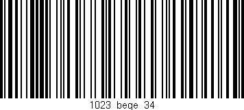 Código de barras (EAN, GTIN, SKU, ISBN): '1023/bege/34'