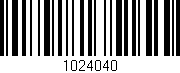 Código de barras (EAN, GTIN, SKU, ISBN): '1024040'