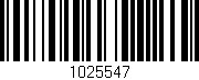Código de barras (EAN, GTIN, SKU, ISBN): '1025547'