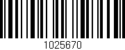 Código de barras (EAN, GTIN, SKU, ISBN): '1025670'