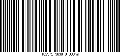 Código de barras (EAN, GTIN, SKU, ISBN): '102572_3630_0_800ml'