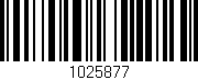 Código de barras (EAN, GTIN, SKU, ISBN): '1025877'