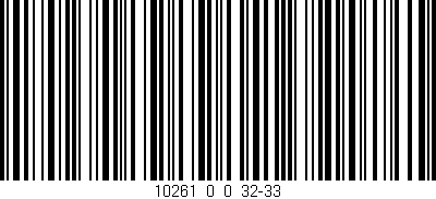 Código de barras (EAN, GTIN, SKU, ISBN): '10261_0_0_32-33'