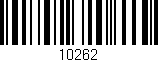 Código de barras (EAN, GTIN, SKU, ISBN): '10262'