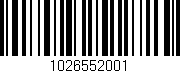 Código de barras (EAN, GTIN, SKU, ISBN): '1026552001'