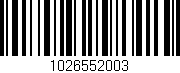 Código de barras (EAN, GTIN, SKU, ISBN): '1026552003'