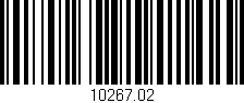 Código de barras (EAN, GTIN, SKU, ISBN): '10267.02'