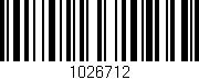Código de barras (EAN, GTIN, SKU, ISBN): '1026712'