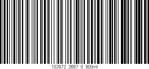 Código de barras (EAN, GTIN, SKU, ISBN): '102672_3667_0_800ml'